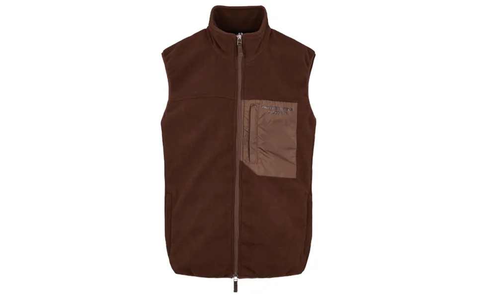 Twelve Sixteen Fleece Vest Brun - Xxxl Brown