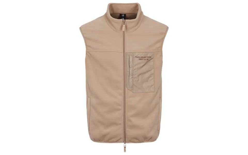 Twelve Sixteen Fleece Vest Sand - Beige