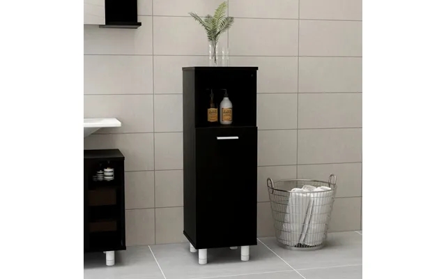 Vidaxl bathroom cabinet 30x30x95 cm designed wood black product image