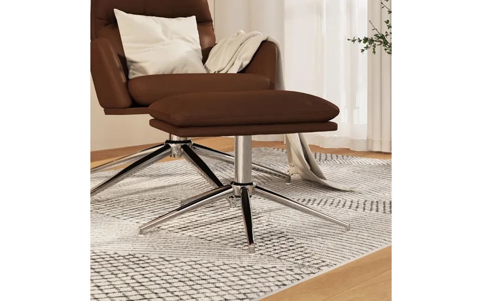 Vidaxl footstool 45x29,5x35 cm imitation leather brown
