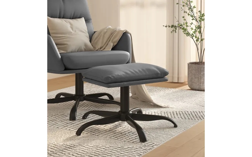Vidaxl footstool 60x60x36 cm imitation leather anthracite