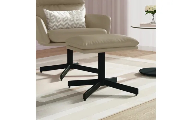 Vidaxl footstool 60x60x36 cm imitation leather cappuccino product image