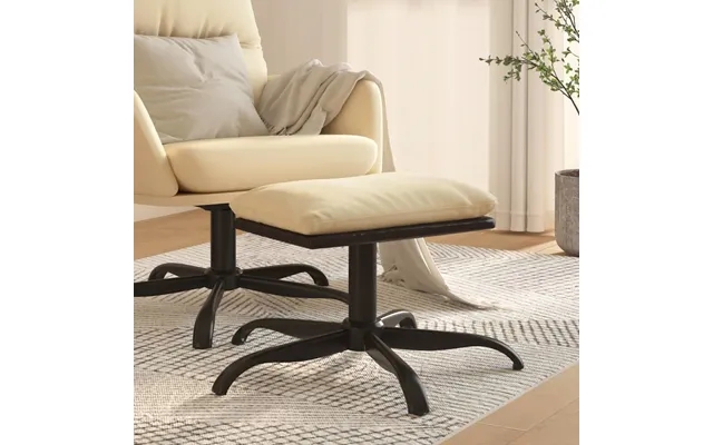 Vidaxl footstool 60x60x36 cm fabric past, the laws imitation leather cream product image