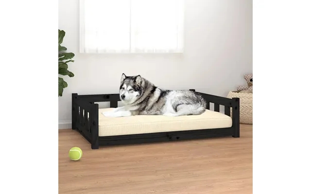 Vidaxl dog bed 105,5x75,5x28 cm massively pine black product image