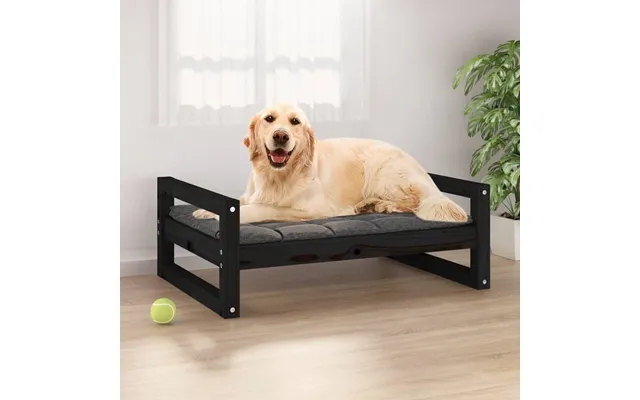 Vidaxl Dog Bed 75,5x55,5x28 Cm Massively Pine Black product image