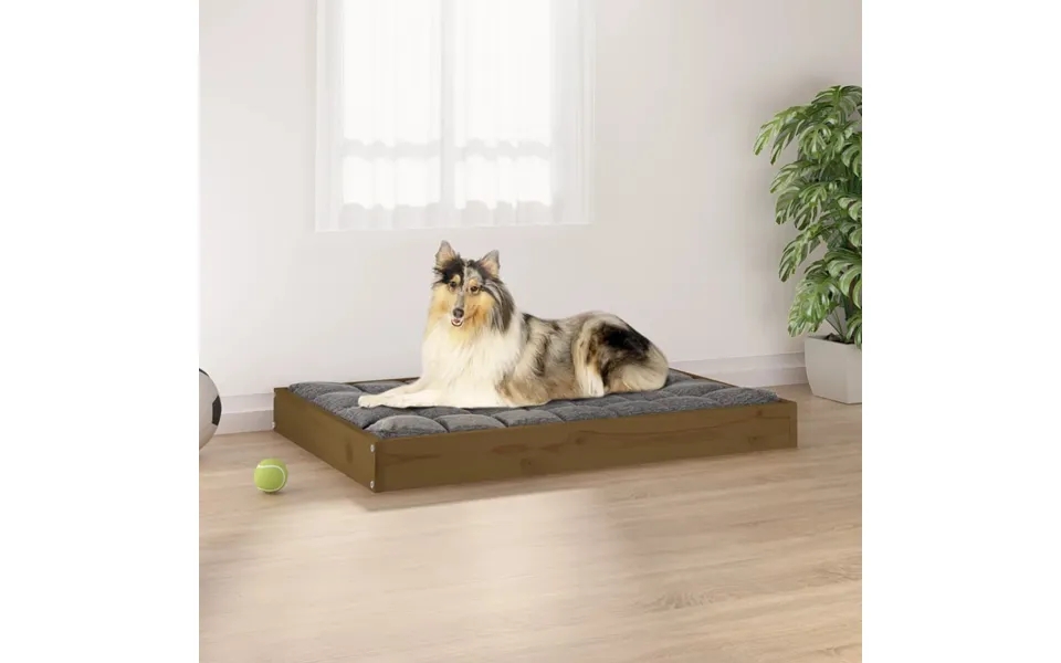 Vidaxl dog bed 91,5x64x9 cm massively pine tan