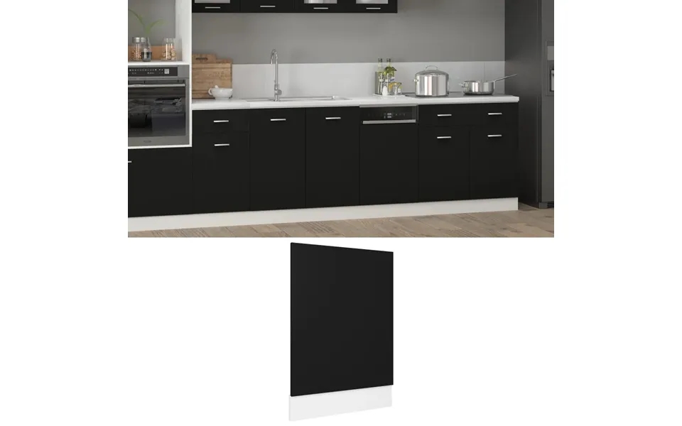 Vidaxl cover to dishwasher 45x3x67 cm designed wood gray