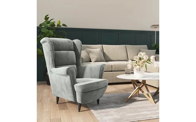 Vidaxl armchair velvet light gray product image