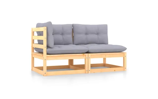 Vidaxl lounge set to garden 2 parts with cushions massively pine product image