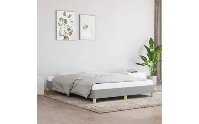 Vidaxl bed frame 160x200 cm fabric light gray product image
