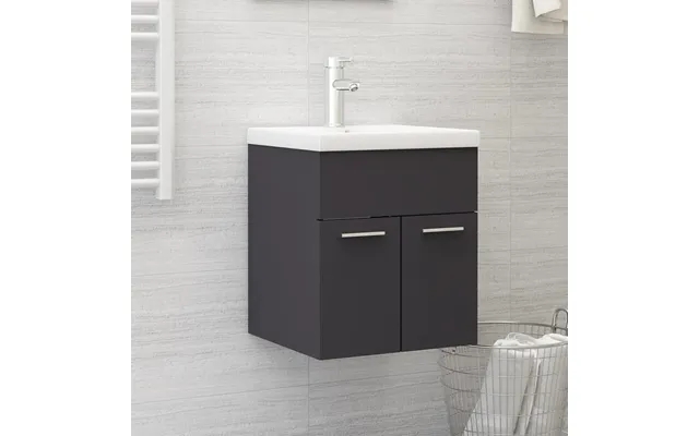 Vidaxl cupboard to washbasin 41x38,5x46 cm designed wood gray product image