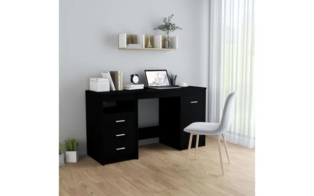 Vidaxl desk 140x50x76 cm designed wood black product image