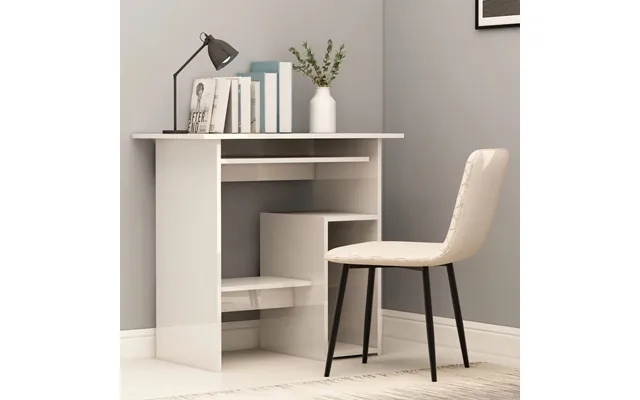 Vidaxl desk 80 x 45 x 74 cm particleboard white high gloss product image