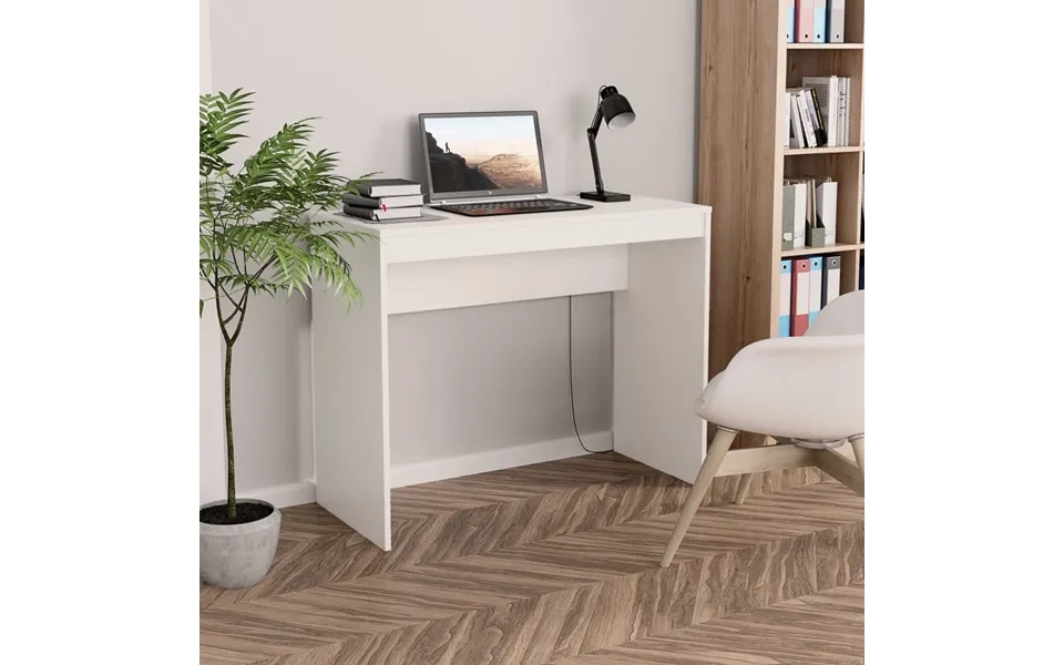 Vidaxl desk 90x40x72 cm designed wood white