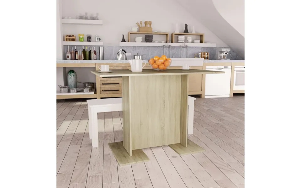 Vidaxl dining table 110x60x75 cm designed wood sonoma oak