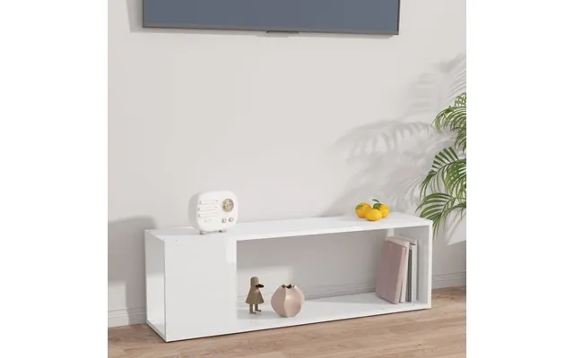 Vidaxl Tv Table 100x24x32 Cm Designed Wood White High Gloss product image