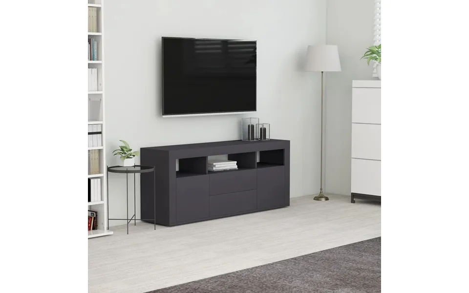 Vidaxl tv cabinet 120x30x50 cm particleboard gray