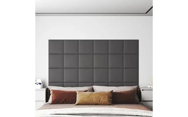 Vidaxl wall panels 12 paragraph. 30X30 cm 1,08 m imitation leather gray product image