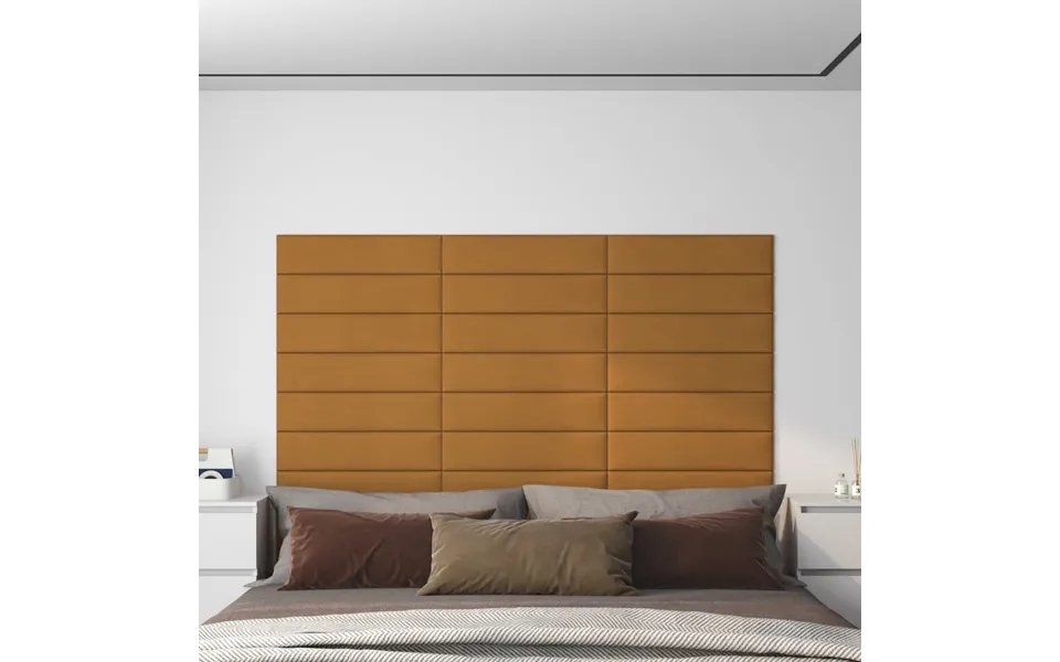 Vidaxl wall panels 12 paragraph. 60X15 cm 1,08 m velvet brown