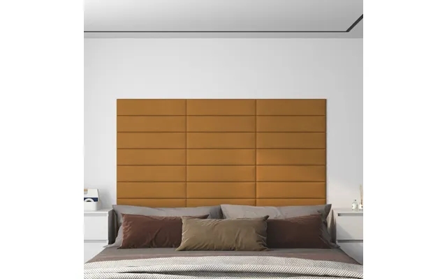 Vidaxl wall panels 12 paragraph. 60X15 cm 1,08 m velvet brown product image