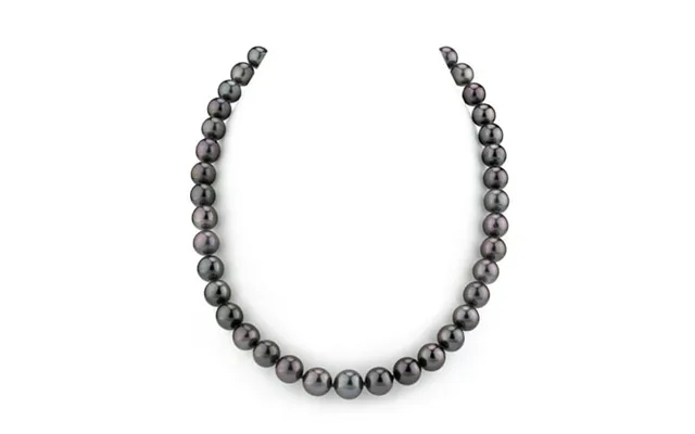 14k Gold 10-13mm Tahitian South Sea Bronze Eggplant Cultured Pearl Necklace - Aaaa Quality 18 Length product image