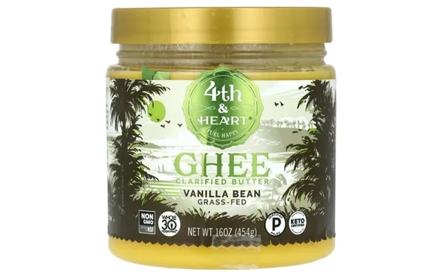 4th & Heart Ghee Clarified Butter Grass-fed Vanilla Bean 16 Oz 454 G product image