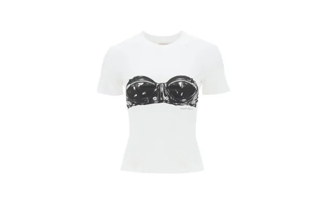 Alexander Mcqueen T-shirt With Bustier Print Women product image