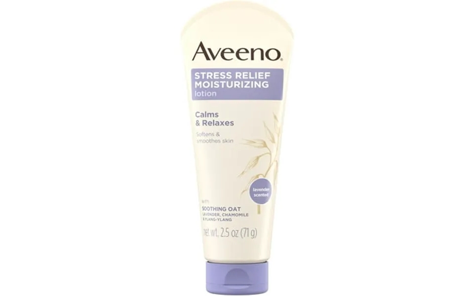 Aveeno Stress Relief Moisturizing Body Lotion Lavender Chamomile & Ylang-ylang 2