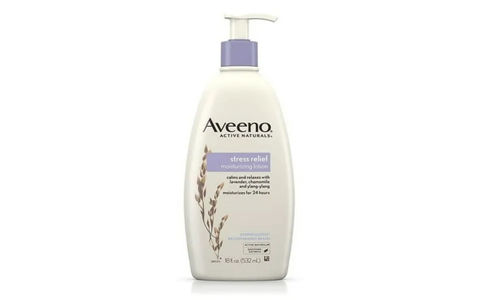 Aveeno Stress Relief Moisturizing Lotion Lavender Chamomile And Ylang-ylang 18 Oz 6 Pack