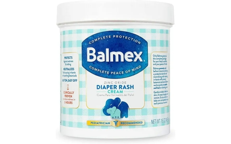 Balmex Diaper Rash Cream With Zinc Oxide 16 Oz Pack Of 6