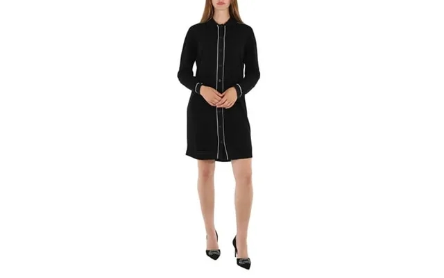 Barrie Ladies Contrast-trimmed Cashmere And Cotton Shirt Dress Size Large product image