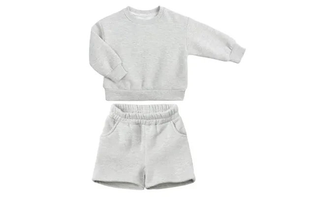 Boys Girls Fall Sweatsuits - Zyoiszvq Casual Long Sleeve Crewneck Sweatshirt Short Sets 1-14y product image