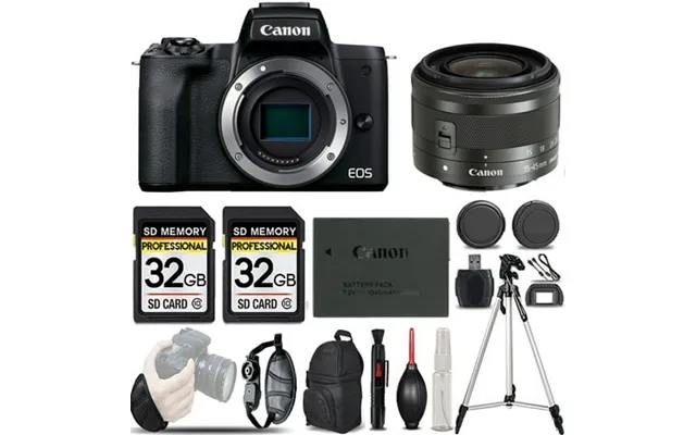 Canon Eos M50 Mark Ii Mirrorless Camera Black 15-45mm F 3.5-6 product image