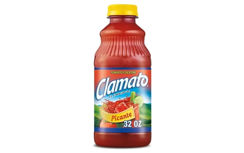 Clamato Picante Tomato Cocktail Mixer 32 Fl Oz Bottle