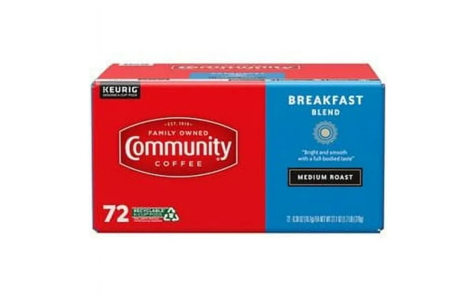 Community Coffee Breakfast Blend Medium Roast Single Serve 72 Count