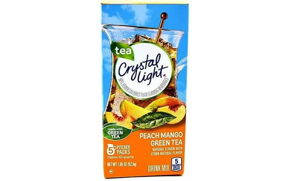 Crystal Light Green Tea Peach Mango Drink Mix Makes 10-quarts 1