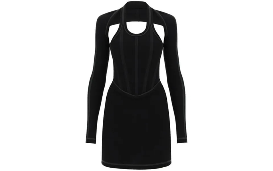 Dion Lee Modular Corset Minidress In Cotton Rib Women