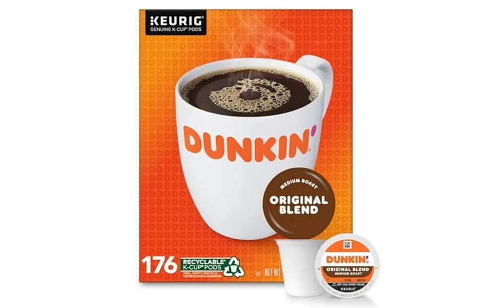 Dunkin Original Blend Medium Roast Coffee 176 Keurig K-cup Pods