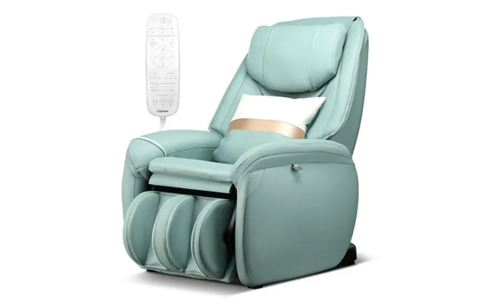 Full Body Sl Track Zero Gravity Massage Chair With Pillow Reversible Footrest Heat Green