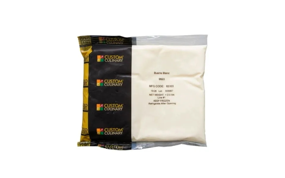 Gold Label Beurre Blanc White Butter 2 Pound Pouch -- 8 Per Case