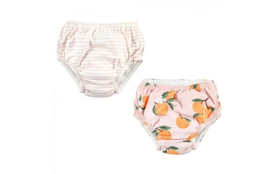 Hudson Baby Infant Girl Swim Diapers Oranges 6-12 Months