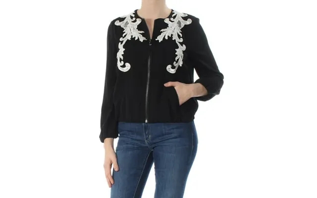 Kobi Halp 598 Womens New 1344 Black Embroidered Bomber Jacket M B B product image