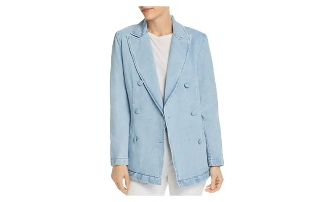 Ksenia Schnaider Womens Light Blue Peacoat Jacket Size Xs product image