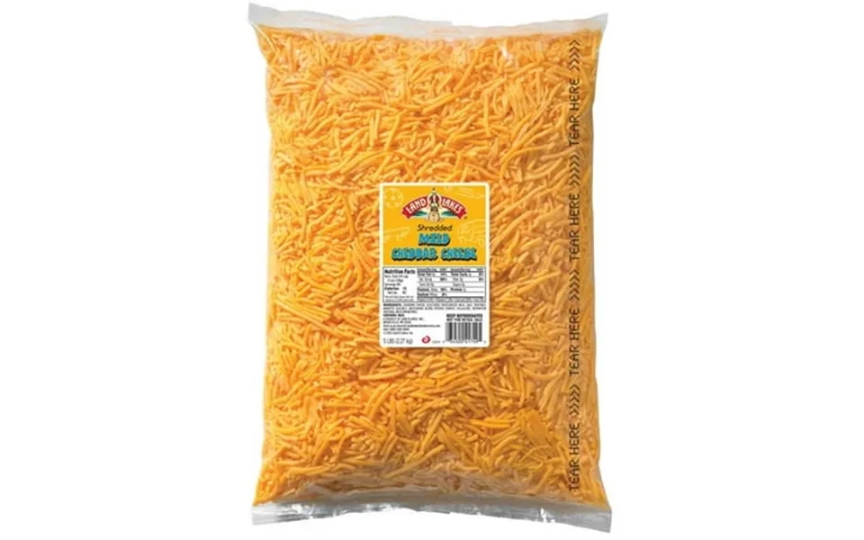 Land O Lakes Shredded Mild Cheddar Cheese 5 Pound -- 4 Per Case