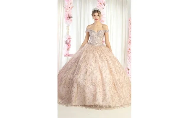 Layla K Lk183 Juniors Womens Off Shoulder Corset Quinceanera Ball Gown product image