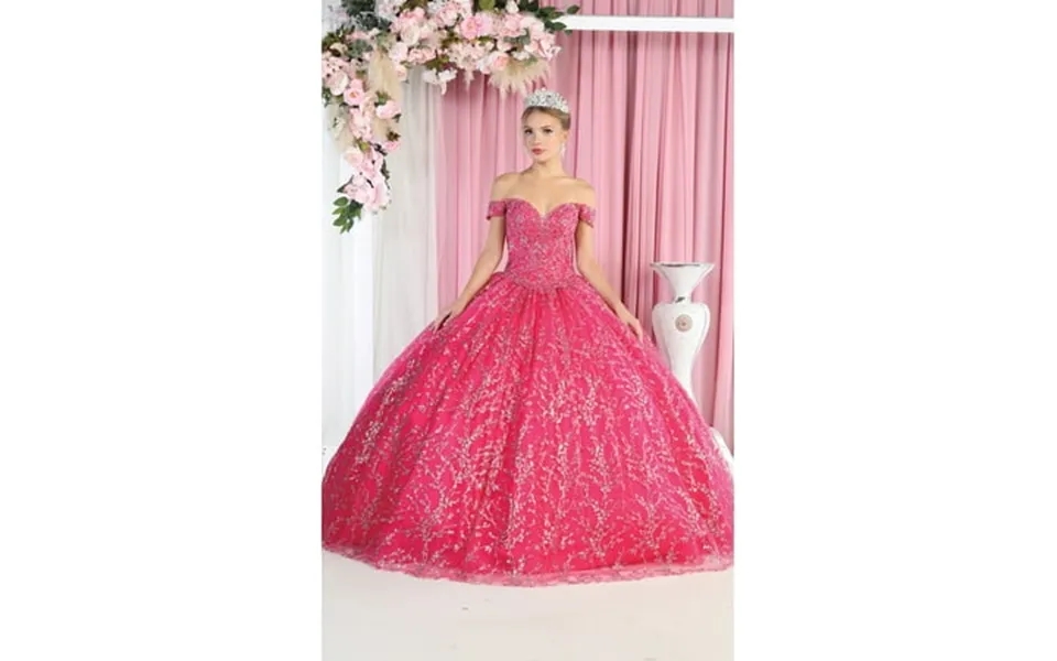 Layla K Lk183 Juniors Womens Off Shoulder Corset Quinceanera Ball Gown