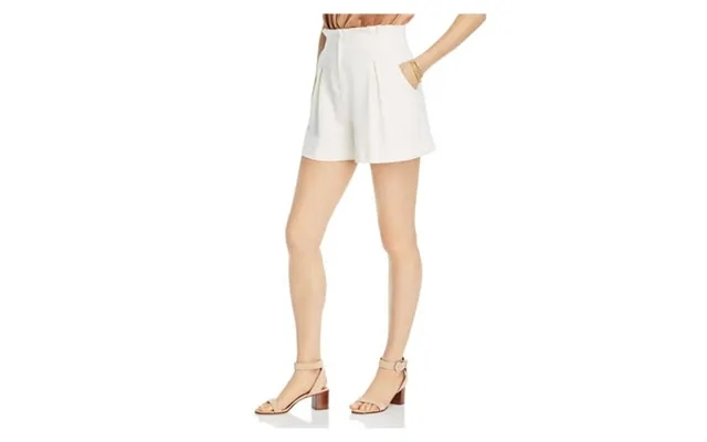 Lini Womens White Pocketed Pleated Shorts Size 8 product image