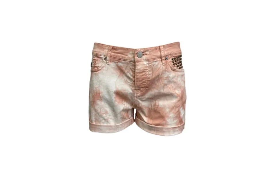 Maison Scotch Women S Tie Dye Boyfriend Fit Shorts Pink 27