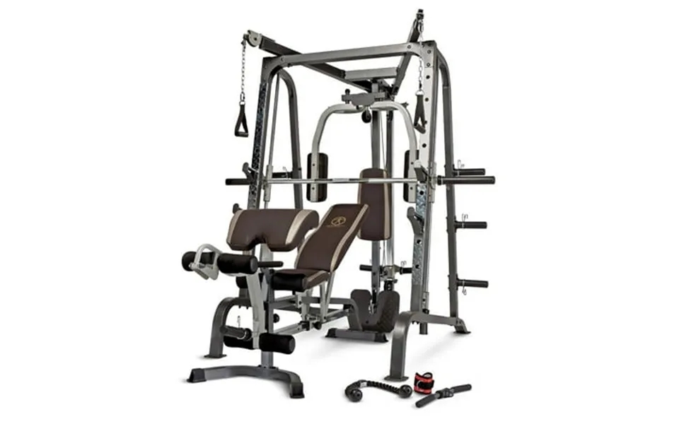 Marcy Diamond Elite Olympic Smith Cage Machine Plate Loaded Home Gym Total Body Workout Machine Md-9010g