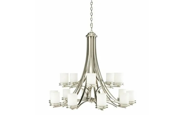 Mid Century Modern Fifteen Light Chandelier-brushed Nickel Finish Bailey Street Home 147-bel-551010 product image